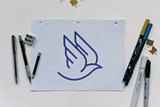 Dove Pigeon Bird Animal Flying Logo, a Branding & Logo Template by jongcreative (Thumbnail 2 of 3)