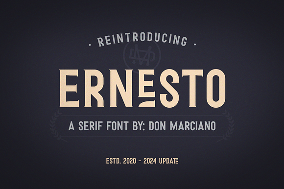 Ernesto Serif Vintage Style Font preview 8