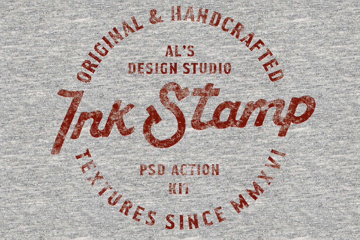 AL's Rugged Ink Stamp Action Kit, an Action Add-On by AL's Design Studio (Photo 6 of 9)