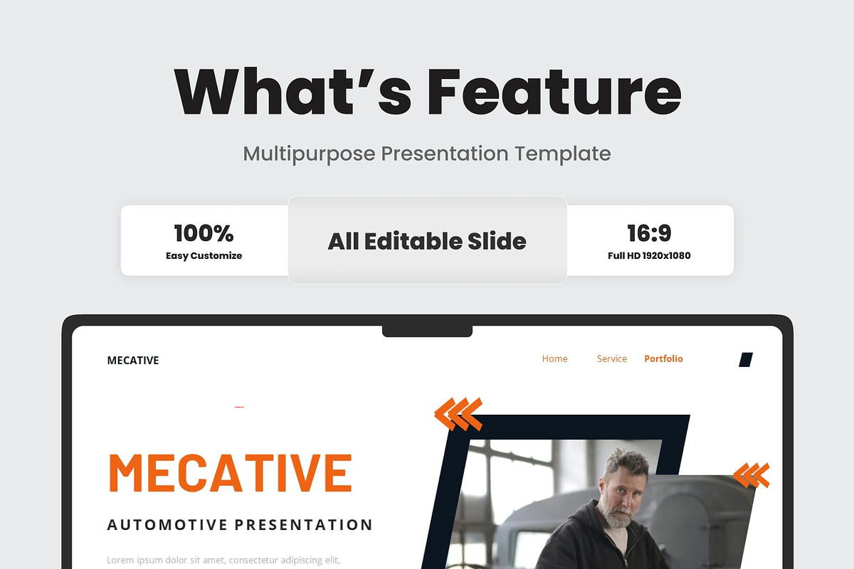 Automotive Presentation Keynote, a Presentation Template by SquidPixey (Photo 2 of 6)