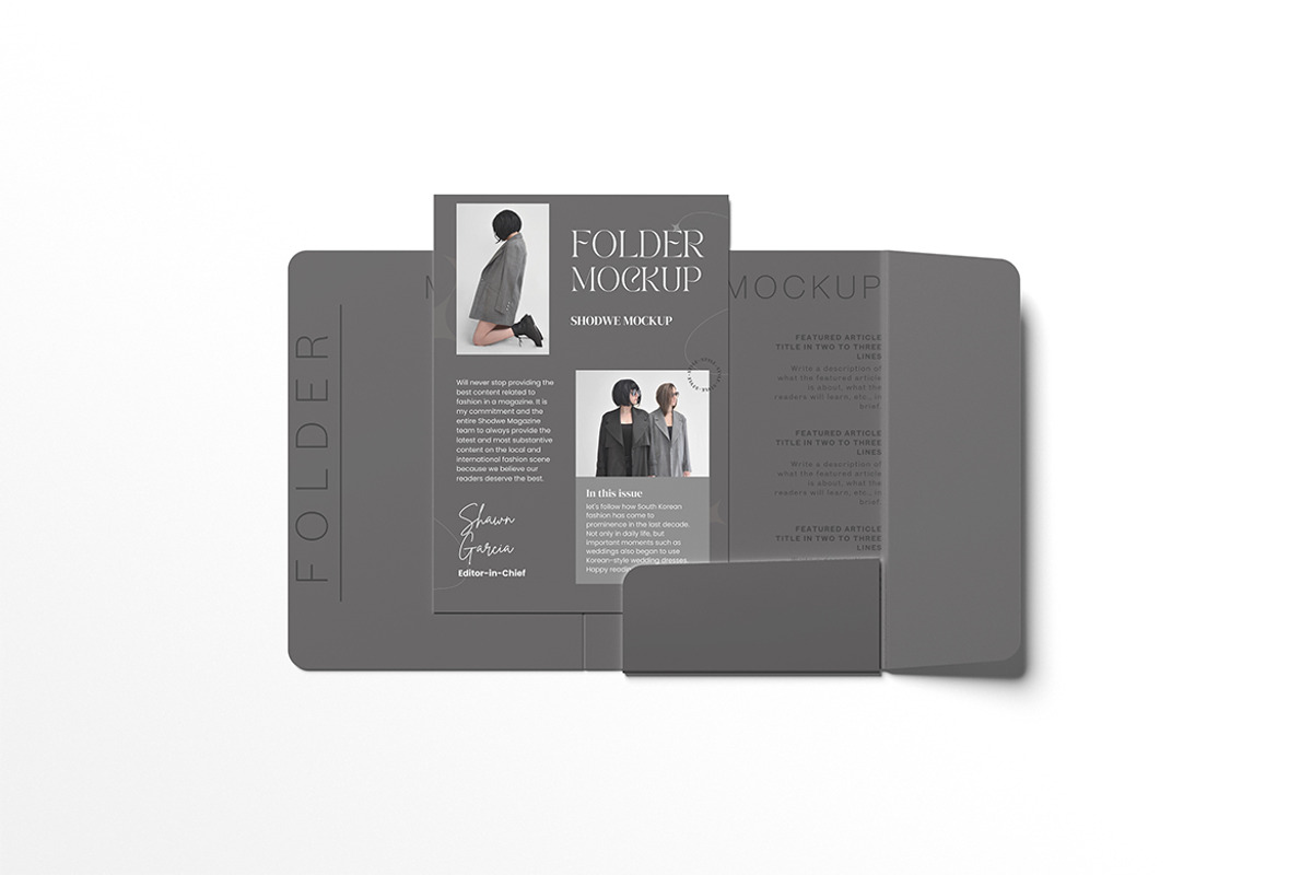 Folder Mockup, an Advertising Mockup by Afif_studio (Photo 3 of 4)