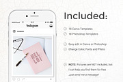 Pink - 18 Instagram Templates, a Social Media Template by Annemiek van Luinen (Thumbnail 2 of 8)