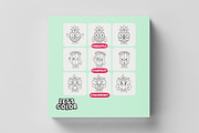 Kawaii Fruits Coloring Book vol 03, an Education Illustration by MEDZ (Thumbnail 2 of 3)