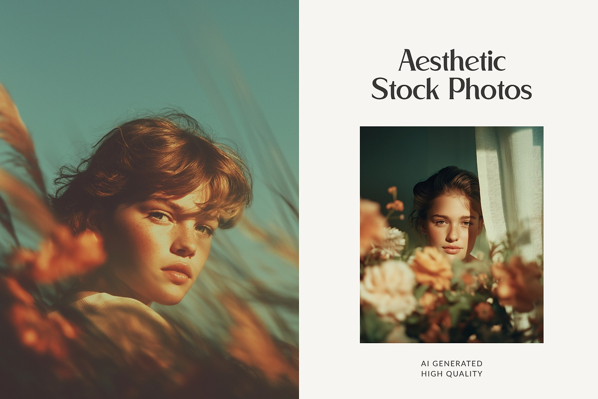 Golden Reverie Cinematic Portraits, a Beauty & Fashion Photo by HipFonts (Photo 2 of 11)
