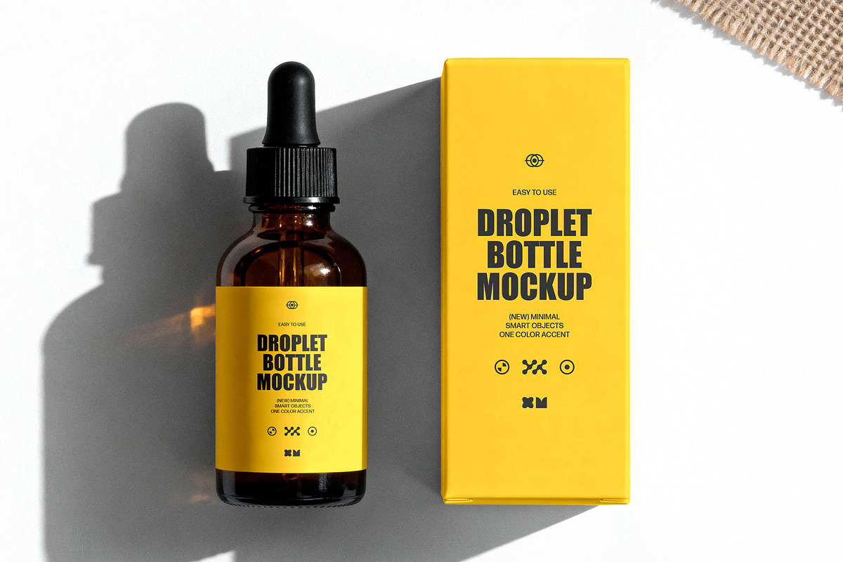 Serum Droplet Bottle Mockup, a Packaging Mockup by Design Squad (Photo 3 of 4)