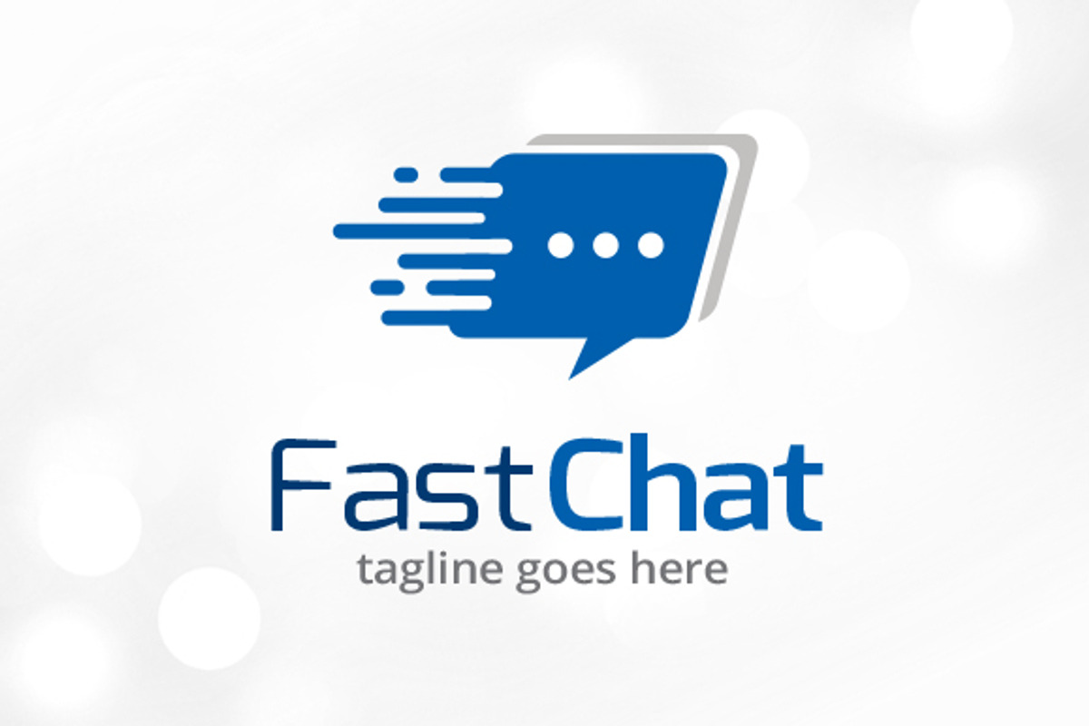 Fast Chat Logo Template, a Branding & Logo Template by gunaonedesign