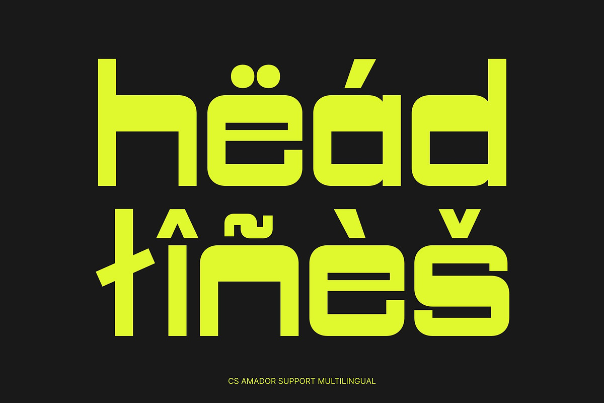CS Amador – Reverse Contrast Font, a Sans Serif Font by Craft Supply Co. (Photo 3 of 8)