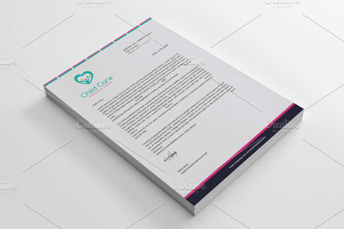 Child Care Stationery + Logo, a Stationery Template by felicidads (Photo 3 of 4)