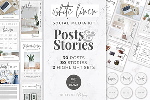 Instagram Template Bundle | Linen