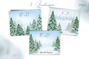 Woodland Landscape Spruce trees, an Illustration by Solo Art Original (Thumbnail 4 of 9)