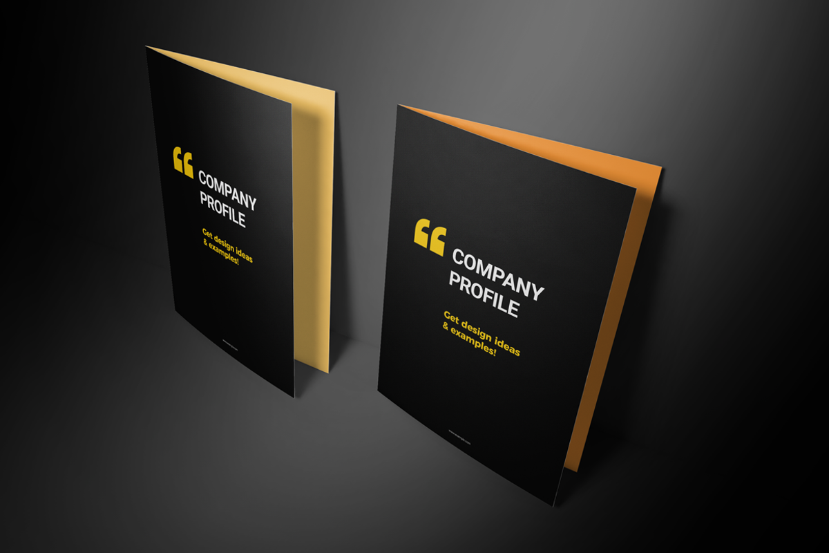 Black and Yellow Brochure, a Brochure Template by Boris Cupac (Photo 1 of 10)