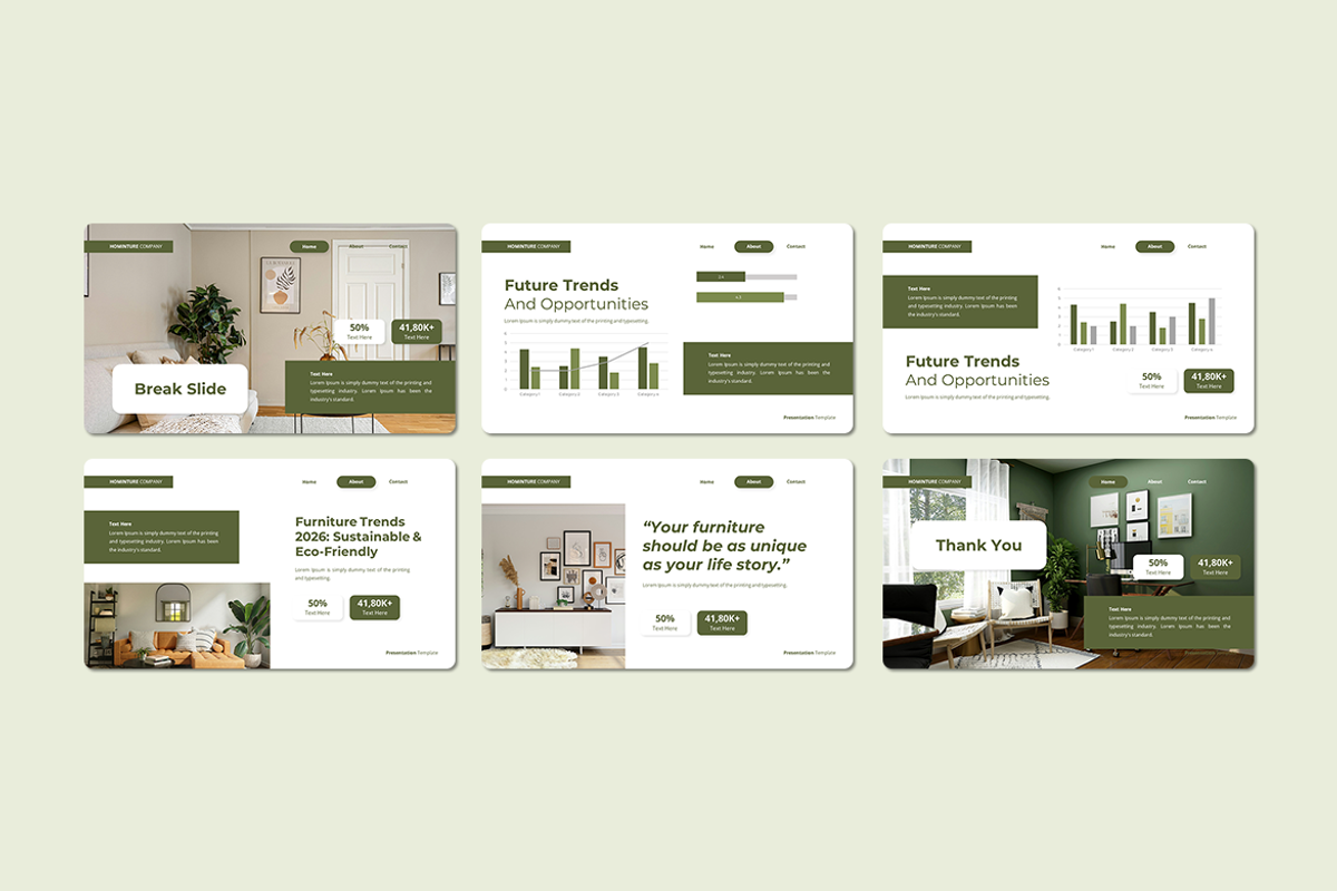 Hominture Interior Design - Keynote, a Presentation Template by Iqsiart Studio (Photo 3 of 3)
