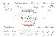 Collection of Wedding calligraphy, a Decorative Illustration by Olga Proz (Thumbnail 1 of 8)