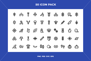 Herbs And Spices Icons