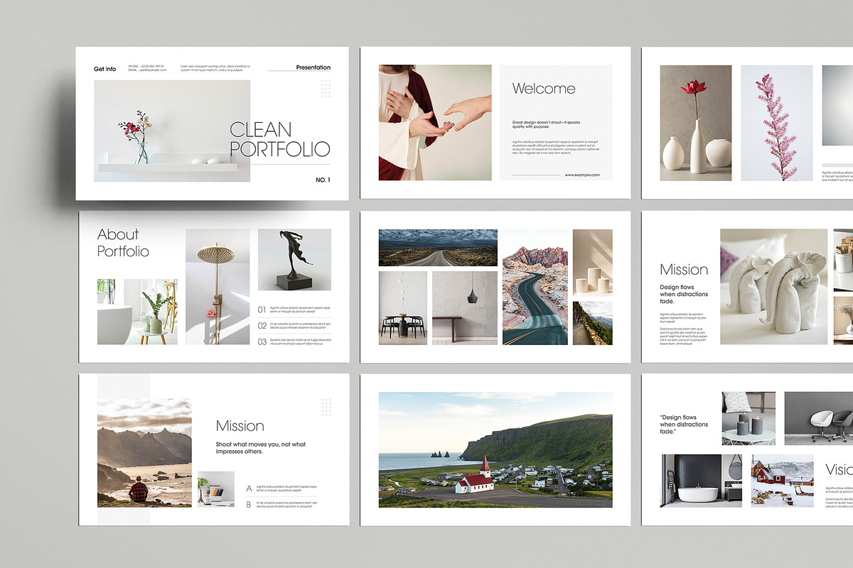 Clean Photography Presentation, a Presentation Template by MightyDesign (Photo 1 of 8)