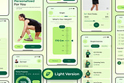 Fitness App UI Kit, an UI Kit Template by Creative Perspective (Thumbnail 2 of 6)