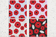 Poppy flower digital paper, a Pattern Graphic by Norse Studio (Thumbnail 3 of 3)