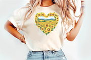 Sunflower Mother's Day Clipart, an Illustration by Watercolor design (Thumbnail 7 of 12)