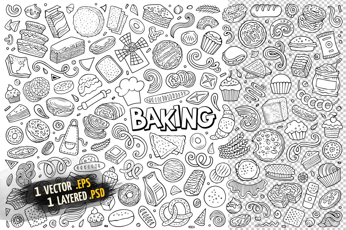 Baking Objects & Symbols Set, an Object Graphic by BALABOLKA