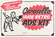 Carosello - Huge Retro Ads Kit, a Texture Illustration by Unio Designs (Thumbnail 1 of 6)