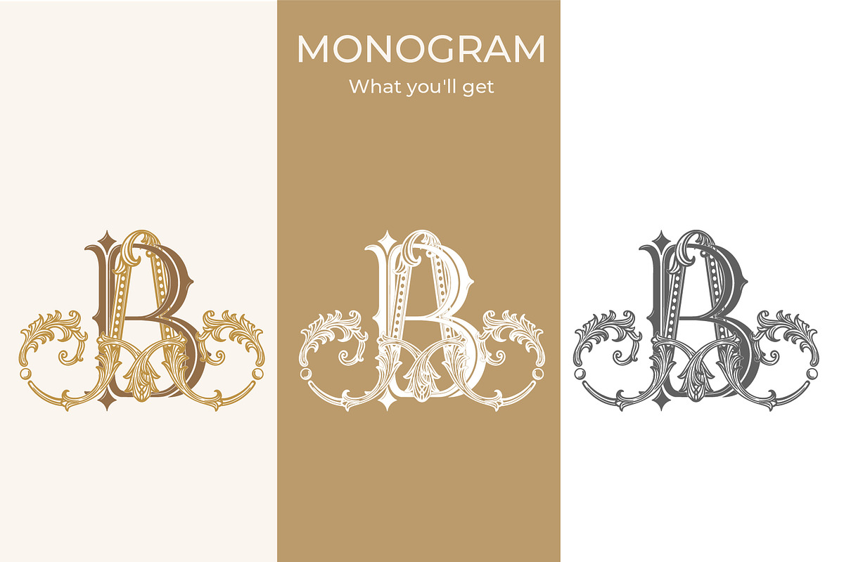 AB BA Wedding Monogram Logo, a Branding & Logo Template by LogoAV (Photo 3 of 7)