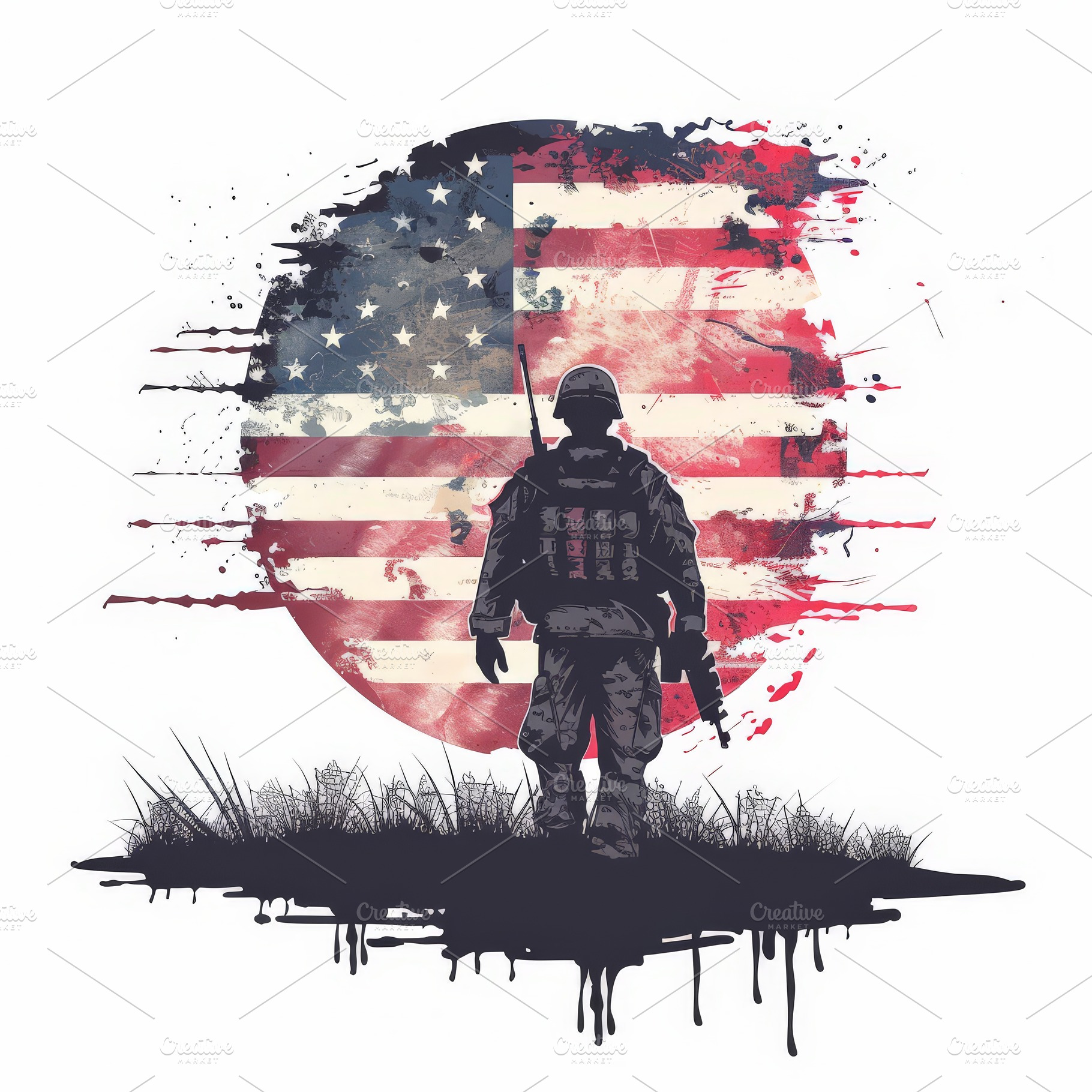 Memorial Day concept for American Fl, a Background Photo by Pixeness
