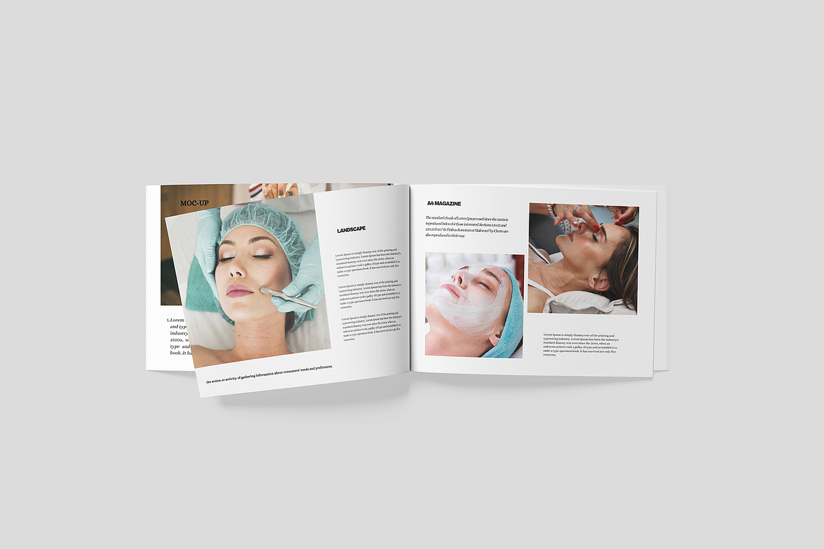 A4 Landscape Magazine Mockup, a Magazine Template by Difa Design (Photo 2 of 12)