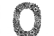 50 Elegant Floral Oval Mirror Frame, a Decorative Illustration by Amazin_art (Thumbnail 11 of 26)