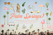 Palm Springs Watercolor Collection, a Graphic by Paper Flowers Studio (Thumbnail 1 of 8)