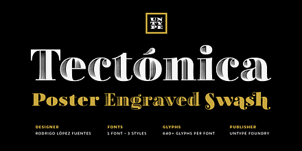 Tectónica, a Serif Font by Untype