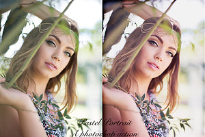 Pastel Portrait Photoshop Action