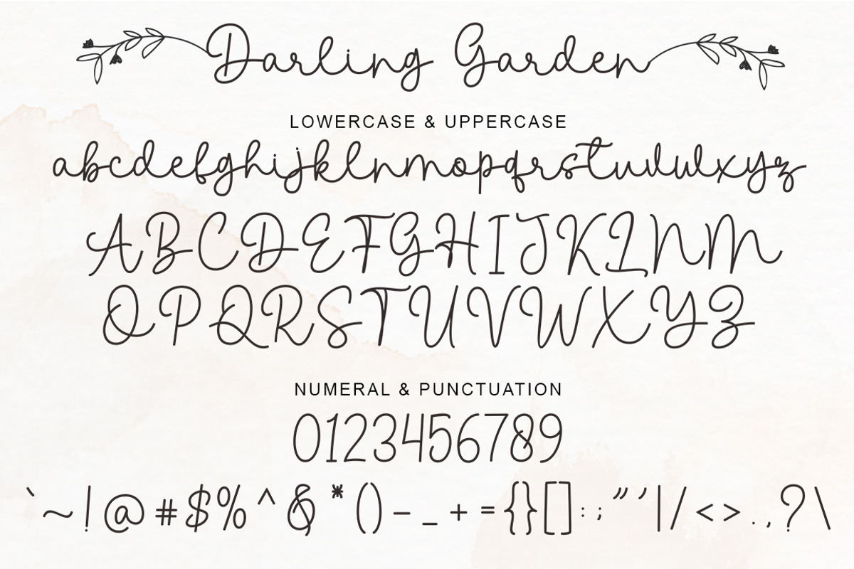 Darling Garden | Font Duo, a Script Font by Rotterlab Studio (Photo 9 of 11)