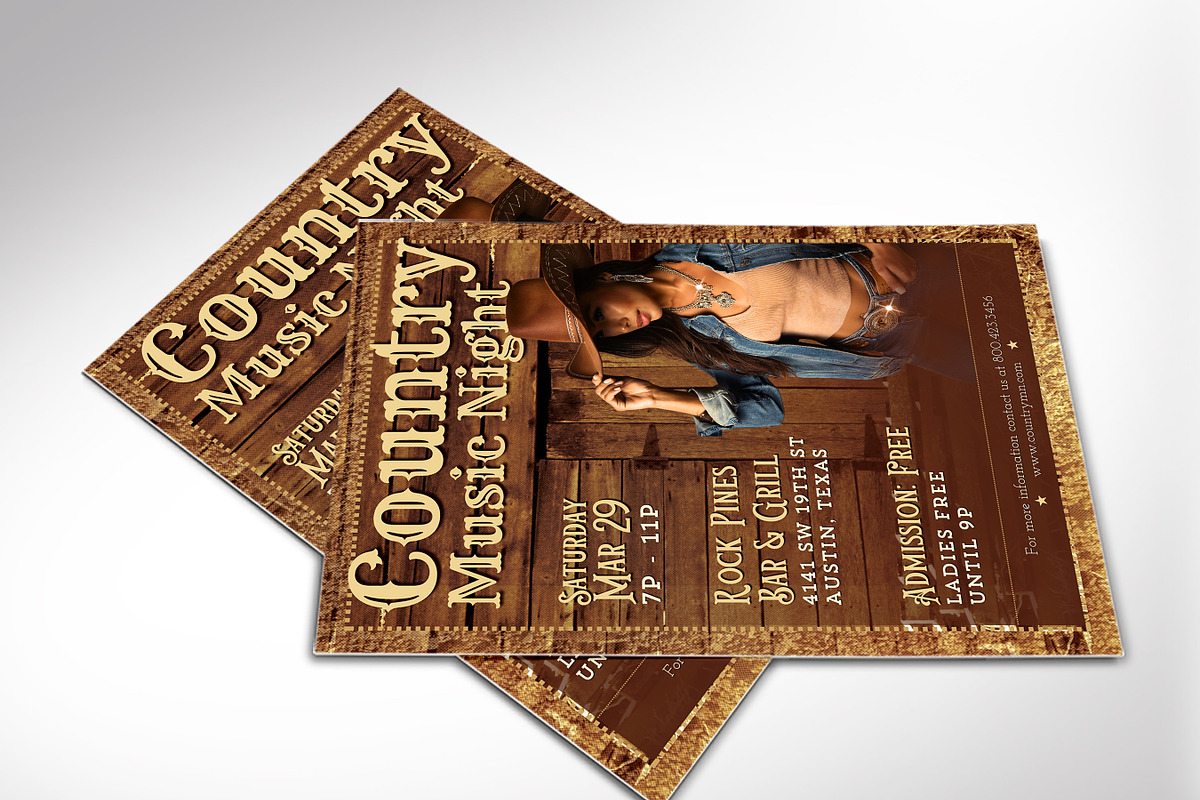 Country Music Night Flyer Template preview 7