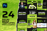 Green Social Media Template, a Social Media Template by Creathift (Thumbnail 2 of 6)