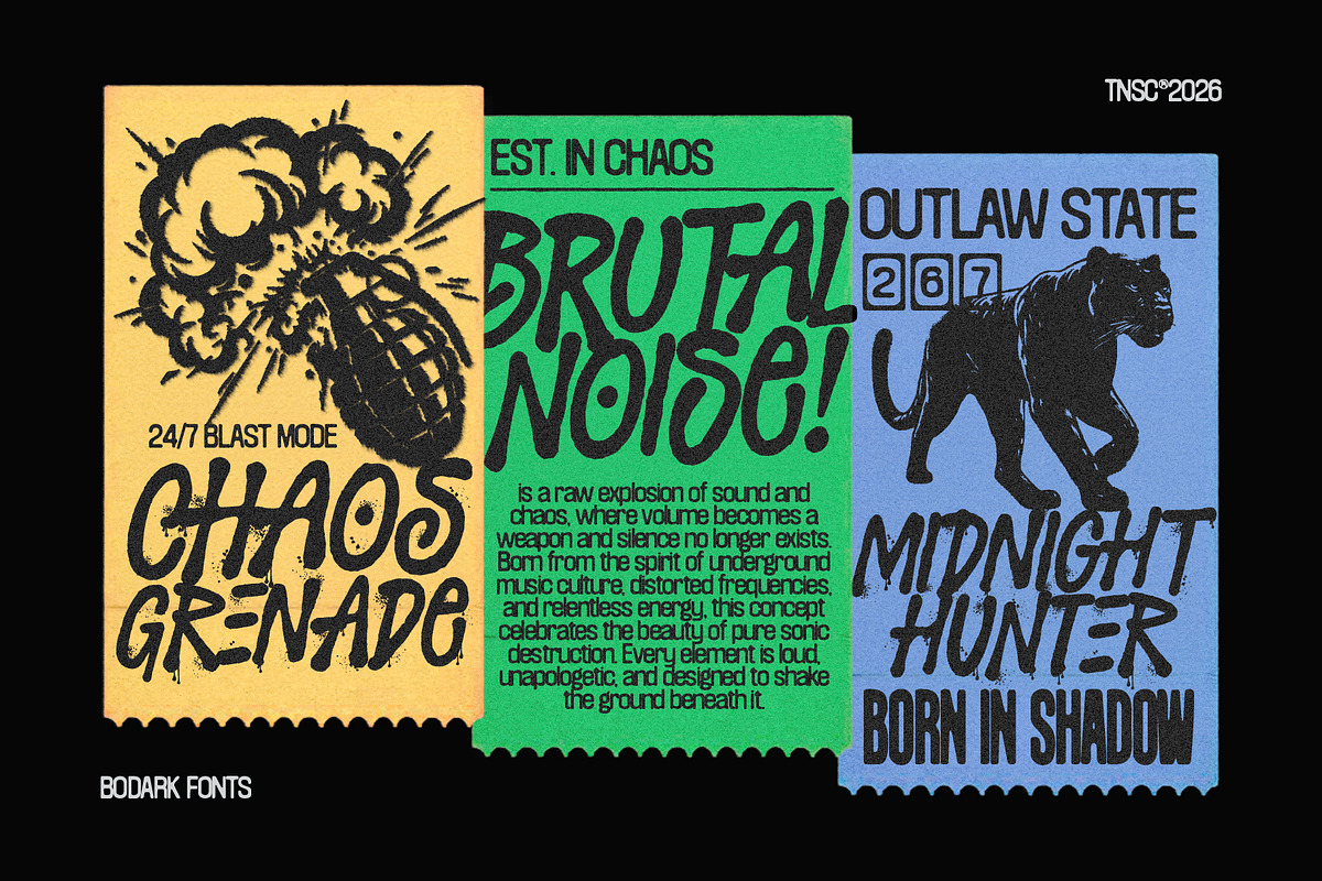 Bodark – Hand Drawn Tagging Font, a Handwritten Font by The Native Saint Club (Photo 5 of 16)