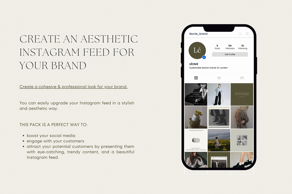CANVA Editorial Instagram Templates, a Social Media Template by Oksafox (Photo 11 of 16)
