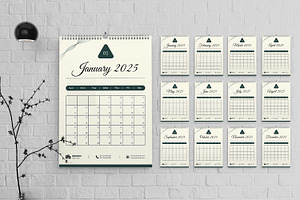 Wall Calendar 2025, a Stationery Template by MightyDesign
