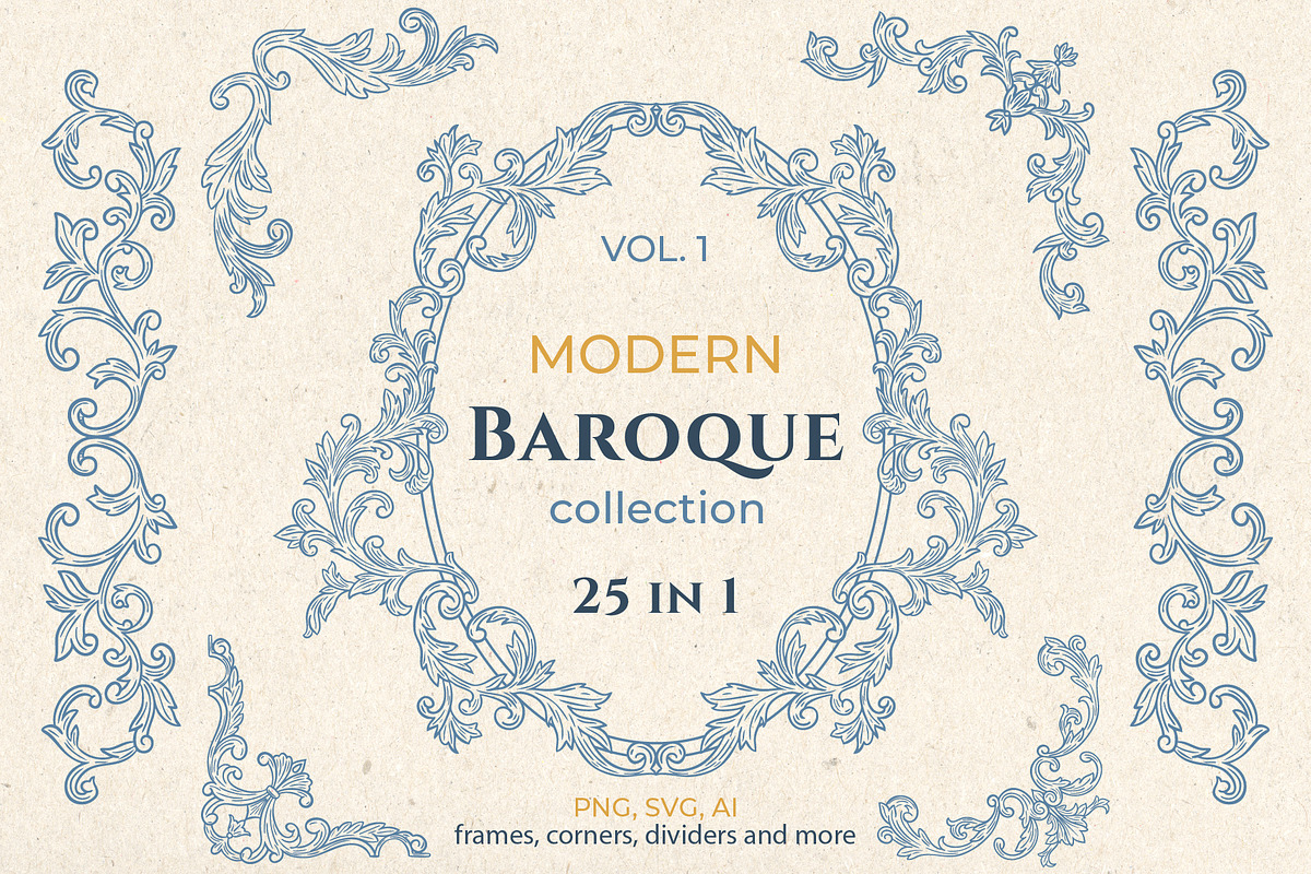 Modern Baroque Collection, an Object Graphic by AnnArt (Photo 1 of 8)