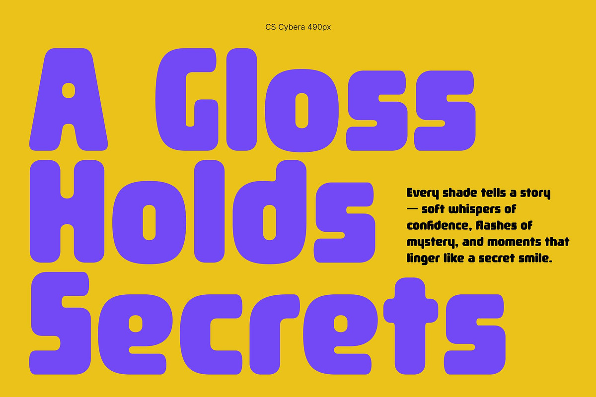 CS Cybera – Bold Display Font, a Sans Serif Font by Craft Supply Co. (Photo 7 of 8)