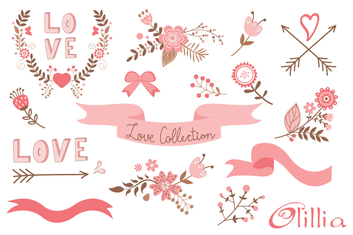 Love collection, an Illustration by Olillia