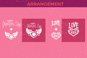 Valentine's Day Love Sign Cutting, a Decorative Illustration by defarmerdesign (Thumbnail 4 of 5)