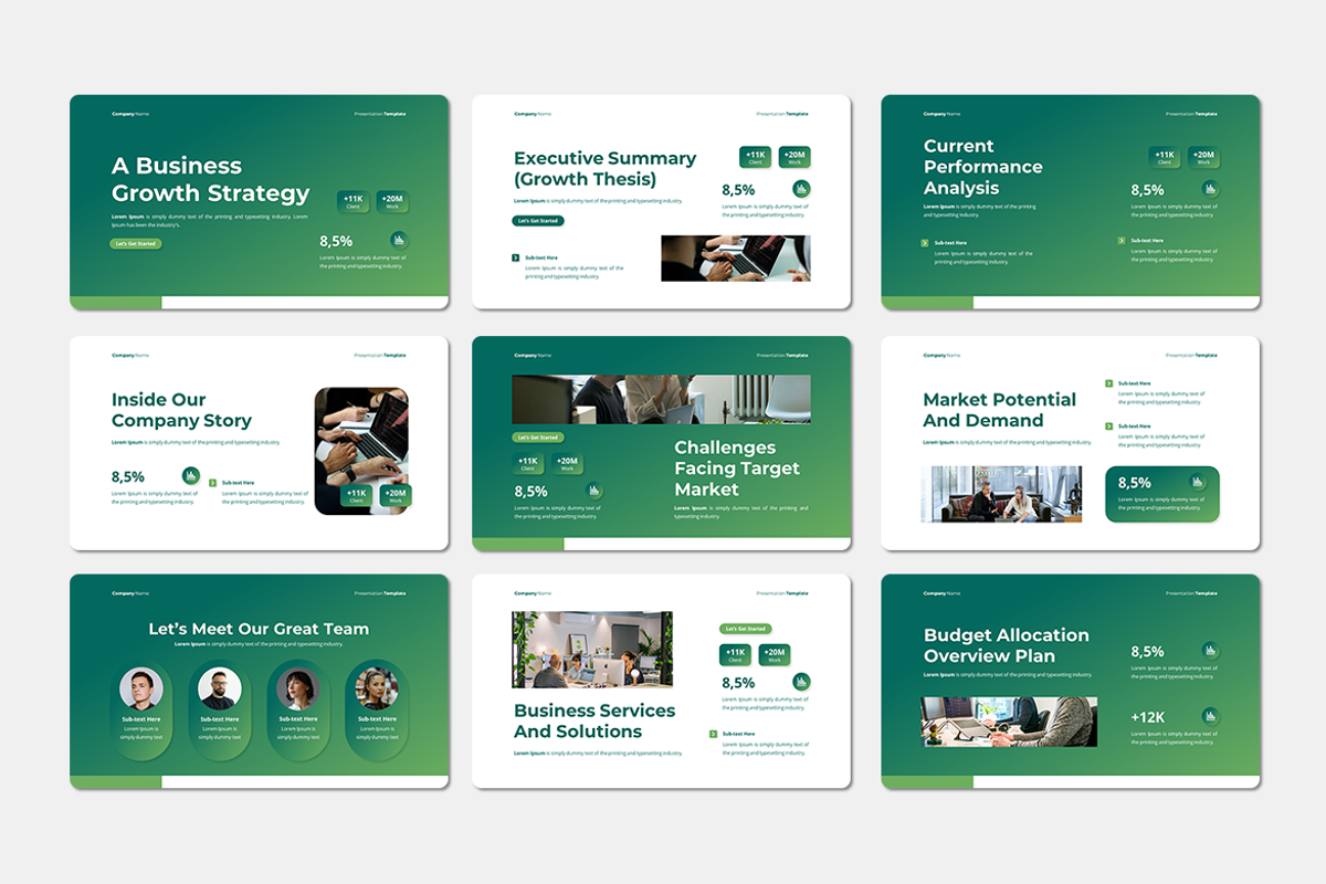 A Business Growth Strategy - Keynote, a Presentation Template by QR Design Studio (Photo 2 of 3)