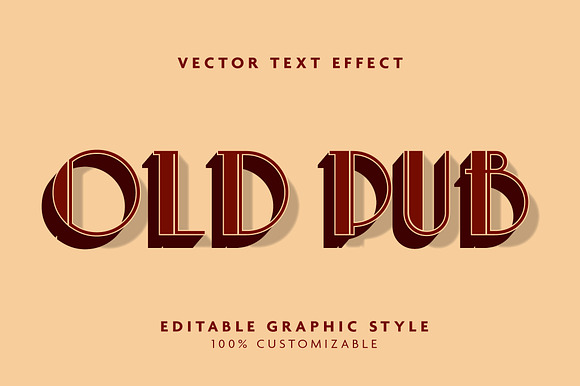 Vintage Art Deco Shadow Text Effect preview 3