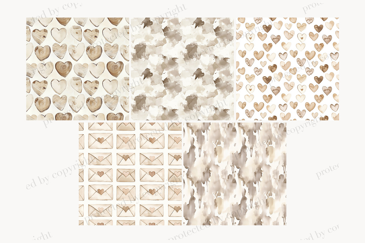 Valentines Day Seamless Pattern, a Pattern Graphic by GlamArtZhanna (Photo 4 of 4)