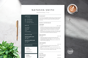 Professional Minimalist Resume Dark, a Resume Template by Helpful Hues (Thumbnail 1 of 8)