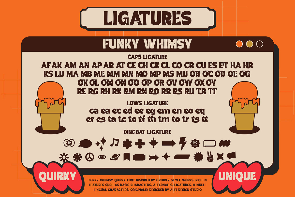 Funky Whimsy Typeface, a Sans Serif Font by alit design (Photo 14 of 17)