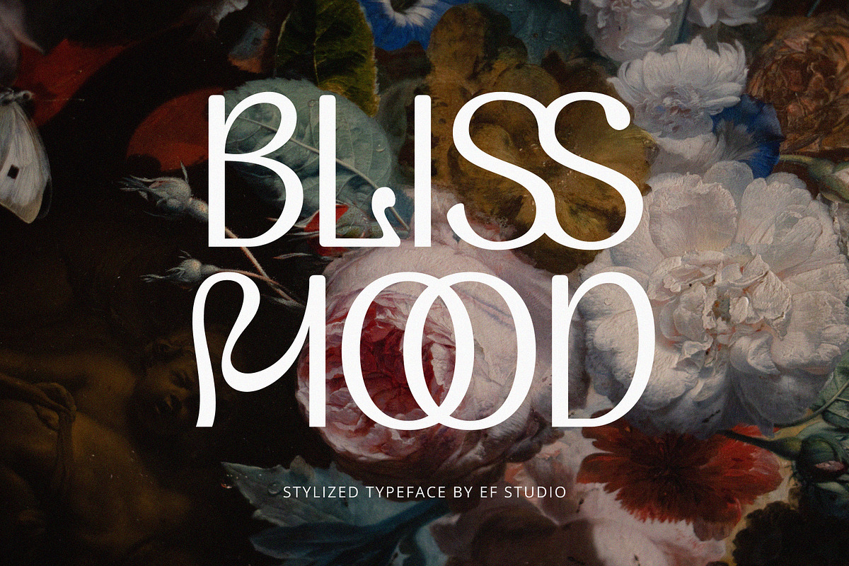 Bliss Mood | Stylized Typeface, a Sans Serif Font by Ef Studio (Photo 1 of 14)