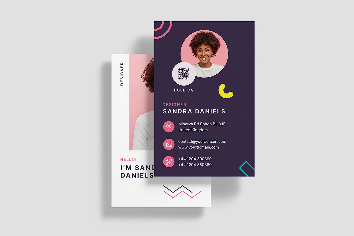 Resume Business Card Canva, a Business Card Template by artbart (Photo 6 of 9)