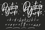 Destroy Yards – Urban Script Font, a Script Font by Bayuktx (Thumbnail 8 of 9)