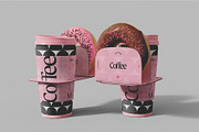 Take away Coffee Cups Mockup, a Cups & Container Mockup by skybluecreative (Thumbnail 1 of 3)